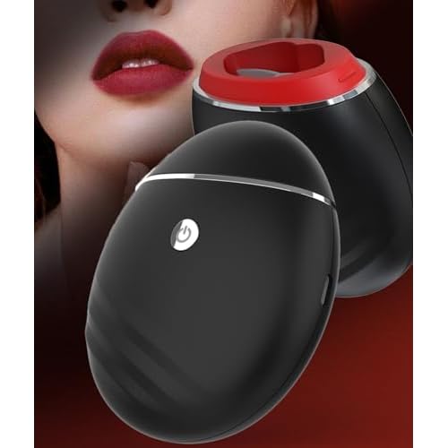 Electric Lip Vacuum Plumper Bigger Lip Safe Lip Plumping Device Lip Enhancer Suction One Button to Switch Between Three Gears-Black