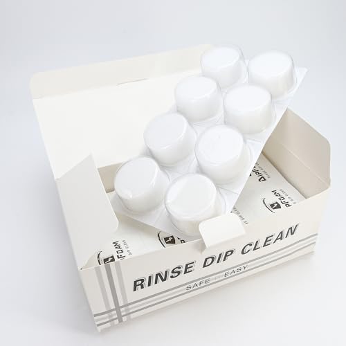 24PCS Tattoo Rinse Cups, Disposable Dip Foam Needle Cleaner Washer Caps to Clean Professional Cartridge Needle and Tip, Cleaning Tattoos Dip Cup Box Supplies