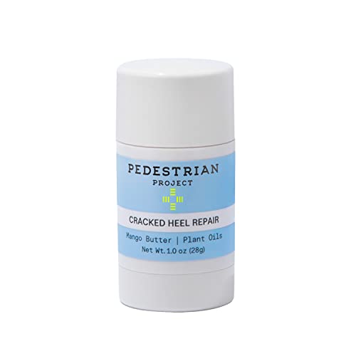 Pedestrian Project Cracked Heel Repair Foot Care Balm, Smooths & Fills Cracks & Rough Skin with Healing Shea & Mango Butters, Vegan, Cruelty Free, 1 oz