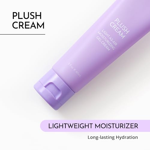 MAELOVE Plush Cream Light-as-Air Gel Moisturizer, Hydrating with Squalane and Hyaluronic Acid, For Sensitive Skin, Made in USA