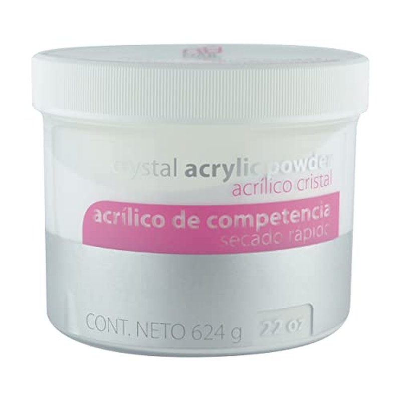 NAIL FACTORY - PROFESSIONAL GRADE FAST SET CLEAR ACRYLIC POWDER 22 OZ, Professional Acrylic Powder for Sculpting & Building Nails.