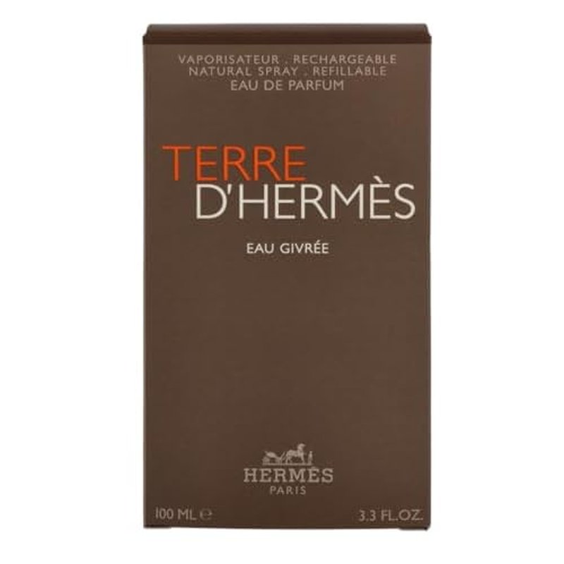 Hermes Terre d'Hermes Eau Givree for Men Eau de Parfum Spray, 3.4 Ounce (Refillable)
