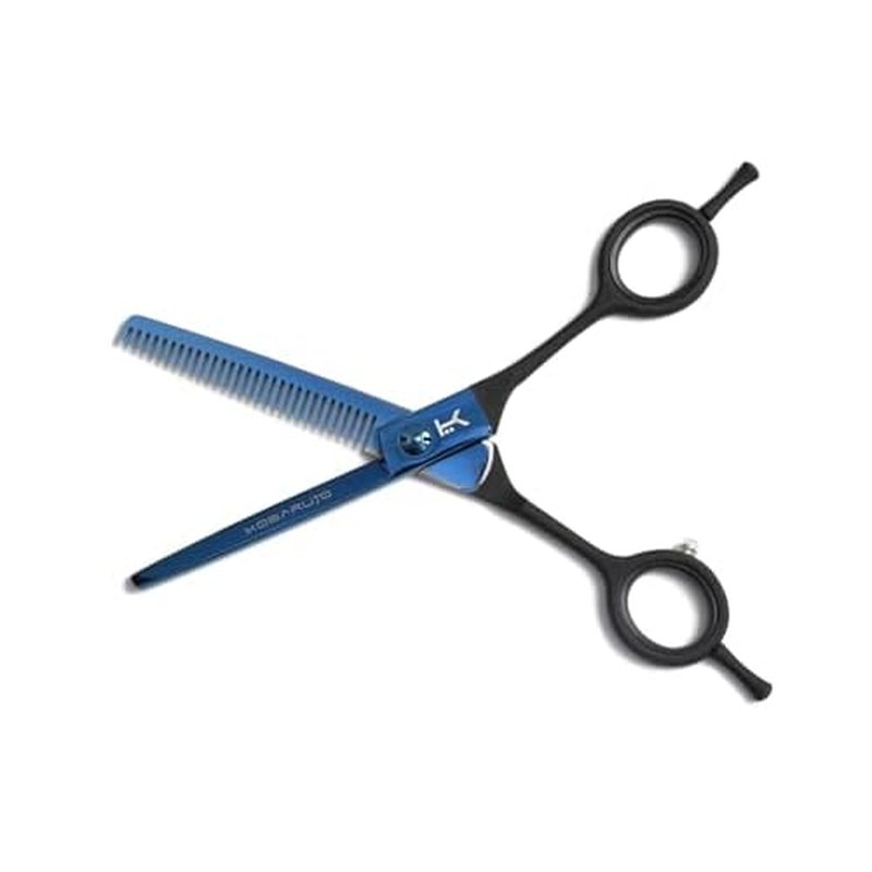 VERY SHARP Blue Cobalt 6 inch Thinning Scissors Shears 30 teeth with 35% Cut Ratio