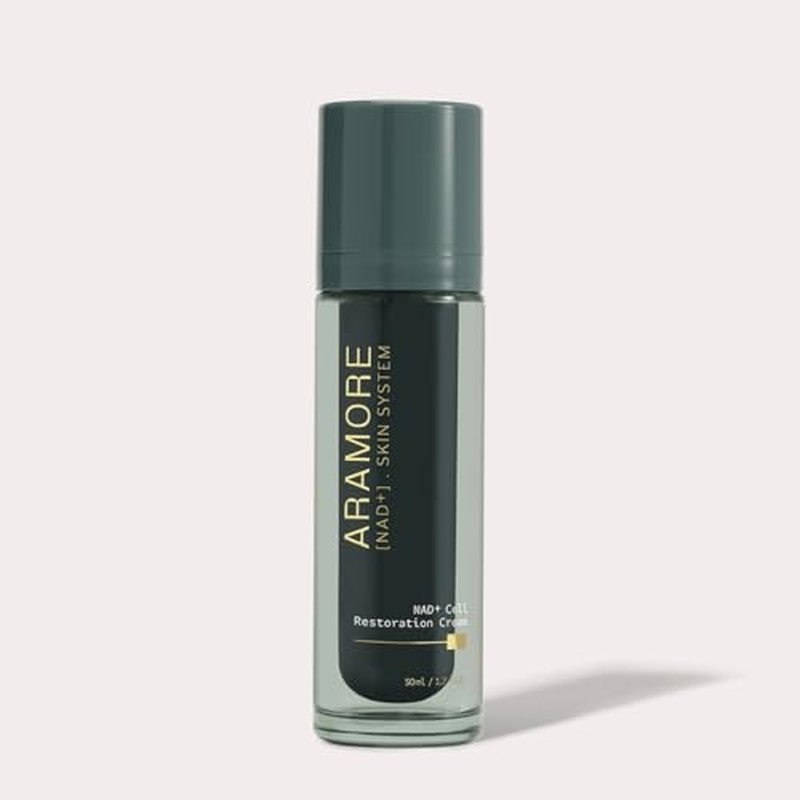 Aramore NAD+ Cell Restoration Cream, Clinically Proven Moisturizer Face Cream, Vegan, Hypoallergenic, Fragrance-Free Face Cream (50ml)