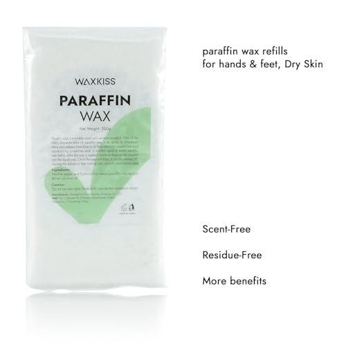 Paraffin Wax Refills for Paraffin Baths, 6 packs Unscent Paraffin Wax for Hand and Feet Hydration and Moisturizing