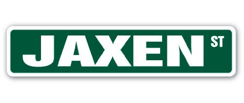 Jaxen Street Sign Childrens Name Room Sign | Indoor/Outdoor | 18" Wide