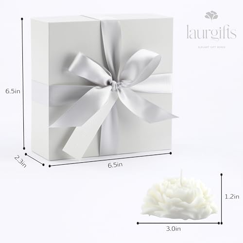 Sweet Coconut Small Spa Gift Set for Women ? Relaxation Gift Basket with Candle, Soap, Salt Scrub & Shower Steamers ? Unique Birthday, Bridal Shower, Christmads, Thank You & Self Care Gifts