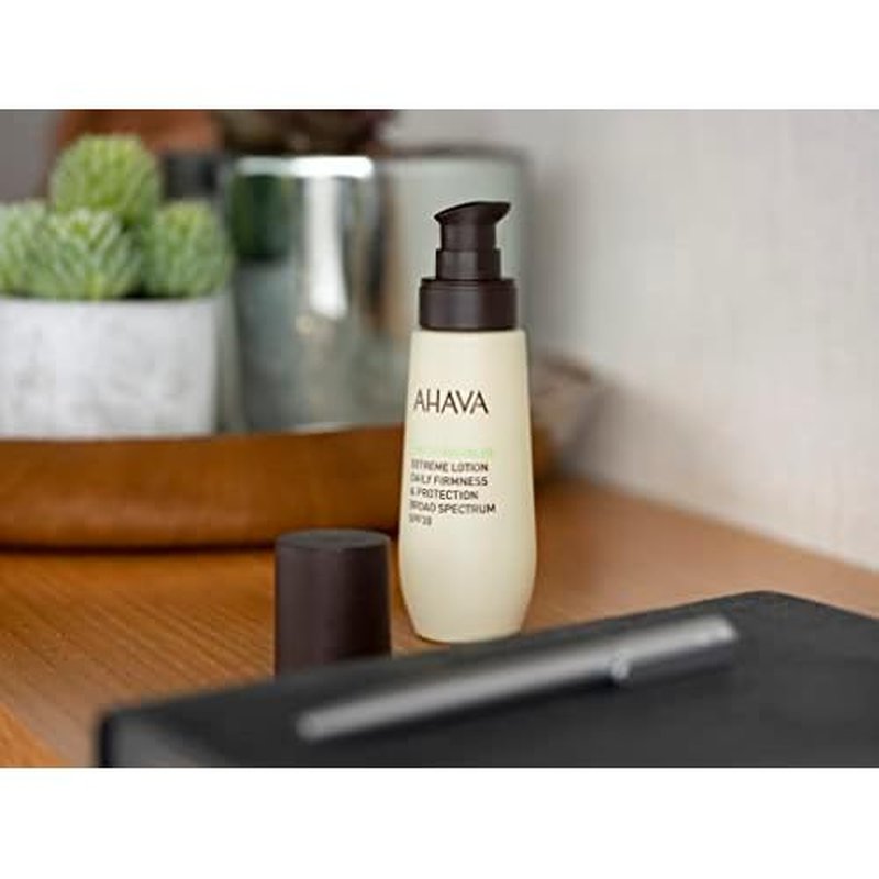 AHAVA Extreme Lotion Daily Firmness & Protection, Broad Spectrum SPF30 - Lightweight, Moisturizing, All-Day Hydration & UVA/B Protection, Enriched with Osmoter, Goji Berry & Iceland Moss, 1.7 Fl.Oz