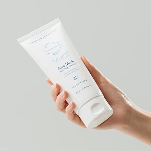 OxygenCeuticals Pore Mask ? Deep Cleansing Foaming Face Wash with Stearic Acid, Lavender Oil & Portulaca Extract, Helps Remove Impurities & Oil for Healthy-Looking Skin, 6.7 fl.oz (200ml)