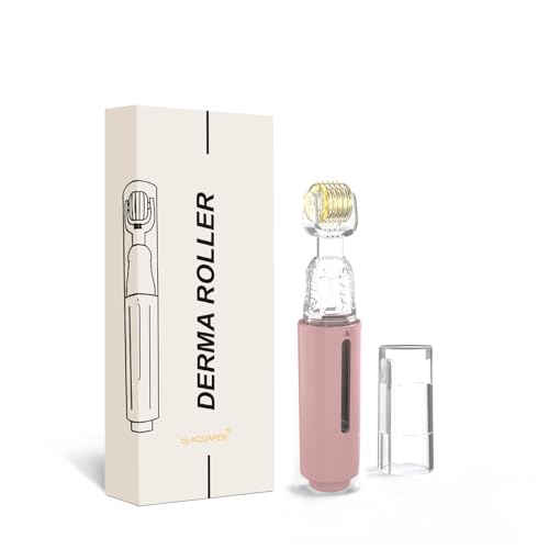 Infusion Derma Roller for Face Scalp Lips At-Home Use | 2-in-1 Titanium Micro-Needles | Compact 0.25mm Microneedling Skin Beauty Tool