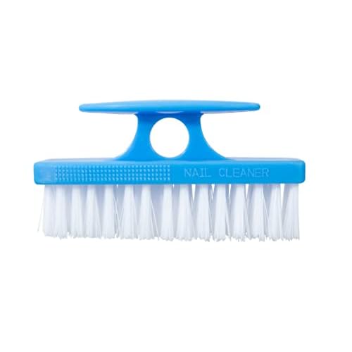 Superio Nail Brush Cleaner with Handle - Durable Brush Scrubber To Clean Toes, Fingernails, Hand Scrubber All Surface Cleaning, Blue Heavy Duty Scrub Brush Stiff Bristles, Easy To Hold