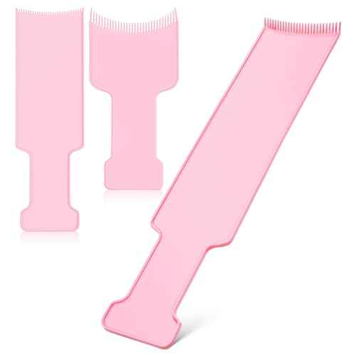 3 Pcs Balayage Boards Hair Coloring Board Highlighting Comb Hair Dye Kit Hair Highlighting Kit Long Board Coloring Set for Home Salon