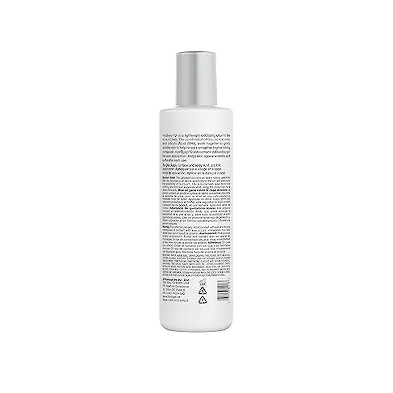 Pharmagel Hydro2 Xy 10 Lifting and Firming Concentrate Moisturizer | AHA and BHA Facial and Body Lotion | Rapid Absorption with Stabilized Oxygen - 8.5 fl. oz.