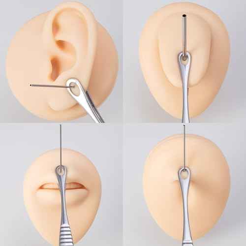 Round Mouth Piercing Clamps Forceps Tools, Septum Ear Lip Eyebrow Tongue Piercing Plier