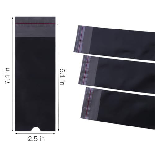 200Pcs Tattoo Machine Covers Self-adhesive Type 2.5¡¿7.4 Inch Tattoo Pen Covers Machine Bags Sleeves for Tattoo Supplies Accessories (Black)