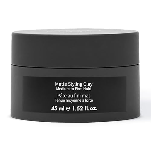 MONAT Matte Styling Clay for Men - Water and Clay-Based Hair Paste to Create Thicker-Looking Hair, Easy-to-Shape Net Wt. 45 ml / 1.52 fl. oz.