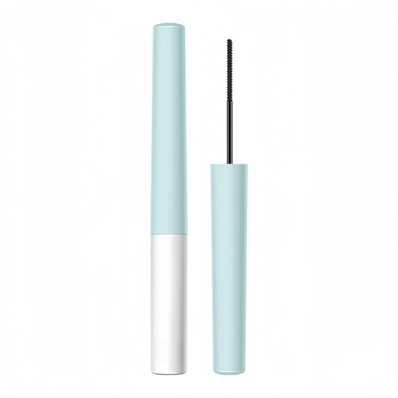 Waterproof Mascara with Fine Brush, Black Mascara for Short/Sparse Eyelash, Long-lasting, Natural, Lengthening and Thickening