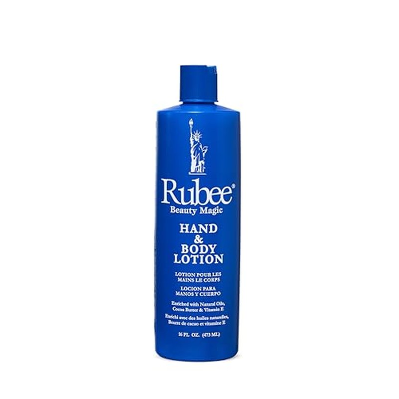 RUBEE Body & Hand Lotion - Pack of 2 Non-Greasy Lotion for Women & Men - 16 oz Cacao Butter Lotion for Extremely Dry Skin - Vitamin E Moisturizer