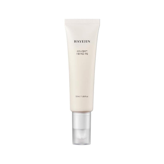 HAYEJIN RiceFila Double Moisturizing Cream - All-in-One Korean Face Moisturizer with 8 Hyaluronic Acids, 6 Peptides & Shea Butter - Vegan & Hypoallergenic Korean Skincare 1.69 fl oz
