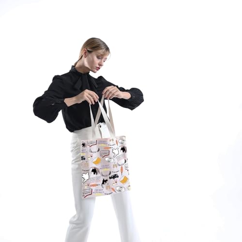 FOTAP Comedy TV Gift Crowley and Aziraphale Wings Makeup Bag TV Show Gift (SMITTEN T)