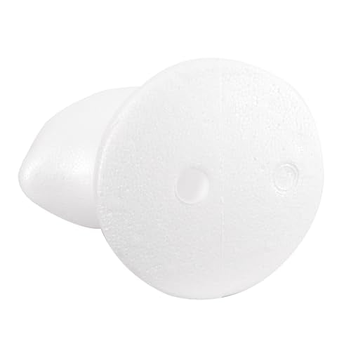 MapofBeauty Wig Stand, Mannequin Head Foam Display for Masks Hats DIY Decoration Wig Head (White)