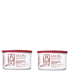 Satin Smooth Wild Cherry Wax - Premium Hair Removal Wax | 2 Pack for Smooth Skin