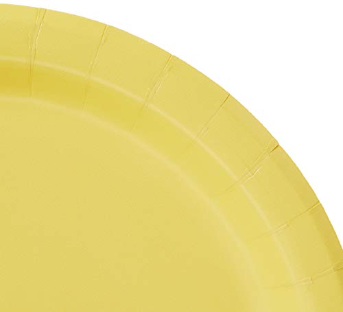 Creative Converting Touch of Color 24 Count Paper Dessert Plates, Mimosa, 6.75 inches