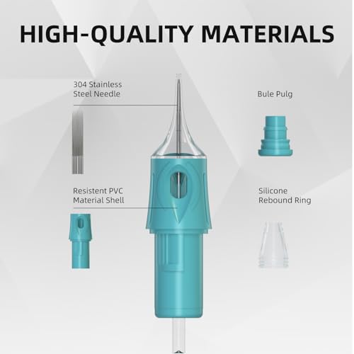 Tattoo Cartridges Needles-20 Pcs Bugpin Disposable Tattoo Needle Cartridges for Rotary Tattoo Machine Pen Gun 1215CM