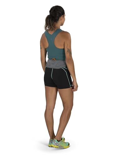 Osprey Duro Dyna LT Hydration Waist Pack with Hydraulics Soft Flasks for Running, Phantom Grey/Toffee Orange