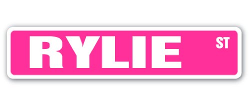 Rylie Street Sign Childrens Name Room Sign | Indoor/Outdoor | 18" Wide