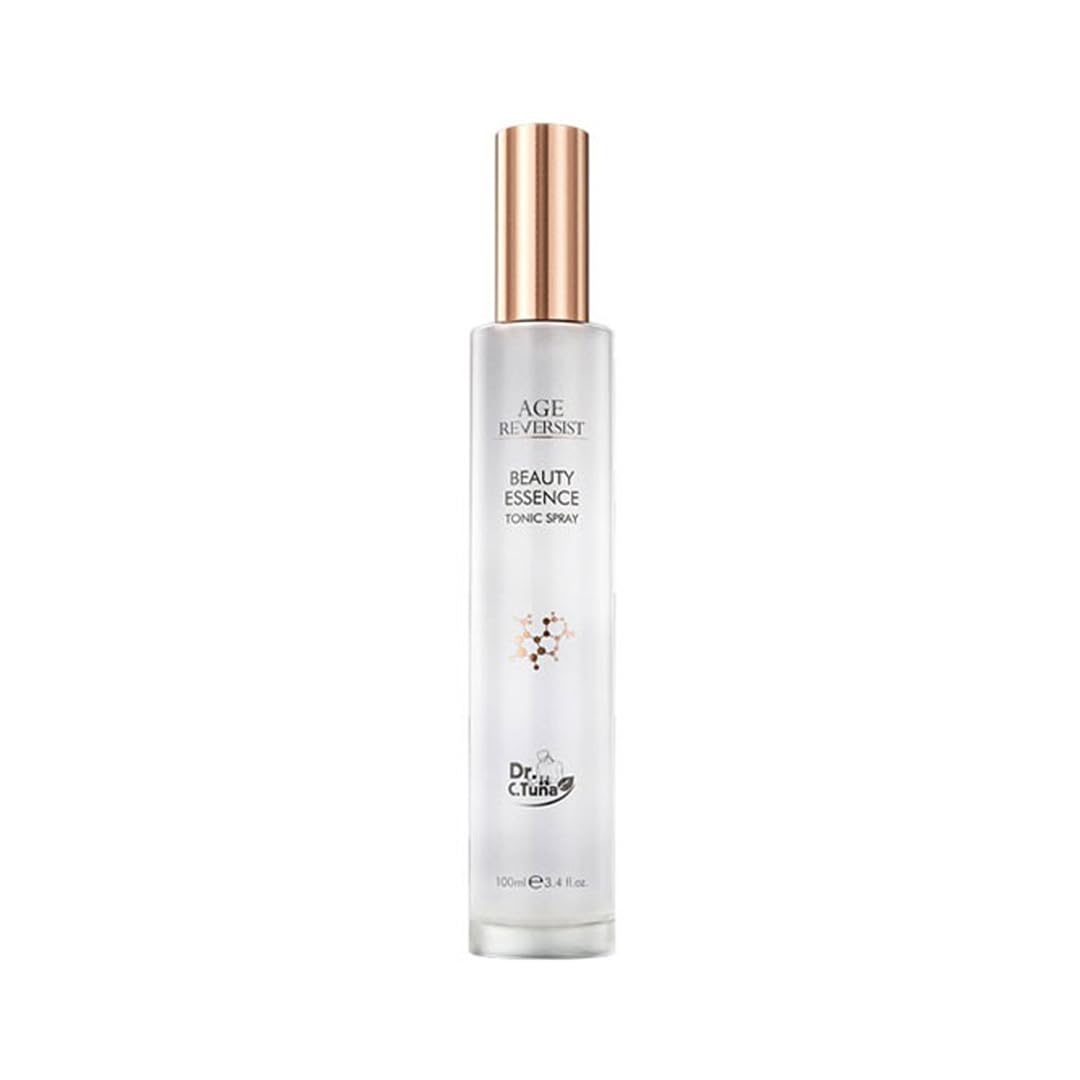 FARMASi Dr. C. Tuna Age Reversist Beauty Essence Tonic, Hydrating Face Toner Spray for All Skin Types, Gentle Cleansing and Refreshing Mist, Witch Hazel and Chamomile Water, 3.4 fl oz