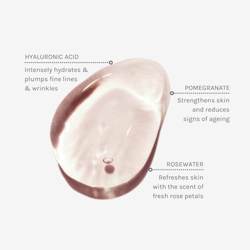 Evolve Organic Beauty - Natural Hyaluronic Acid 200 Serum | Weightless, Oil-Free, Hydrates, Plumps | Pomegranate Extract, Rosewater | Small-Batch, Vegan Clean Beauty (1 fl oz | 30 mL) Package May Vary