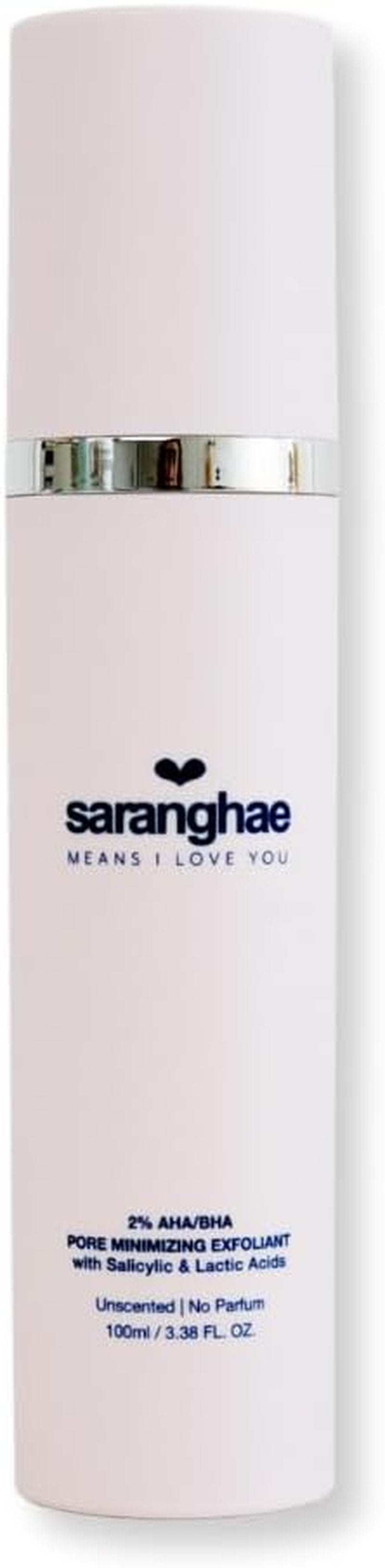 AHA BHA Pore Refining Exfoliant | 2% Salicylic & Lactic Acid Liquid Toner - Smooth, Clarify Skin, 4 fl oz