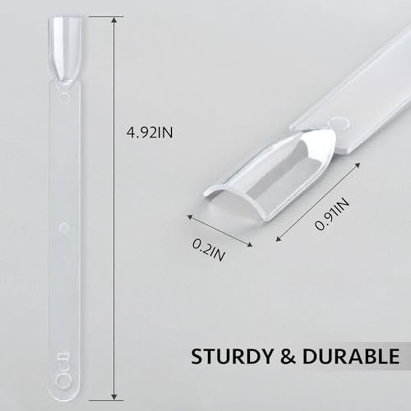 GAOY Nail Swatch Sticks with Ring, 50 Pcs False Nail Sample Swatches with Numbers Stickers, Fan-shaped Practice Color Display for Home or Salon Use