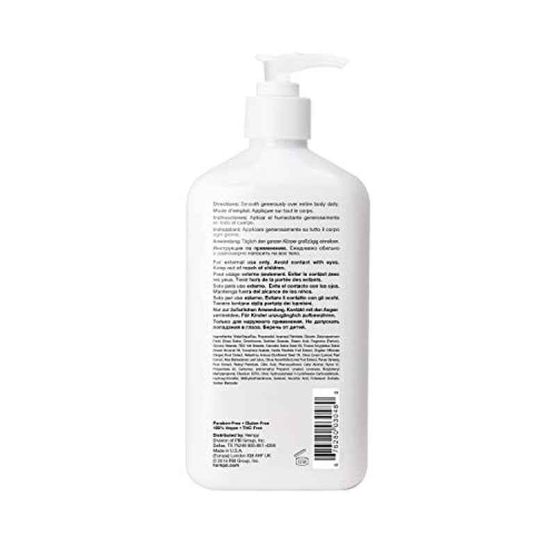 HEMPZ Body Lotion - Vanilla & Ginger Daily Moisturizing Cream, Shea Butter Hand and Body Moisturizer - Hemp Lotion - Skin Care Products, Hemp Seed Oil - 17 oz.