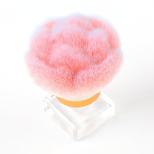 ANGNYA Nail Dust Brush, Pink Rose Soft Duster Brush Art Dust Powder Remover Makeup Manicure Brushes Clean Up Tools for Acrylic Nails