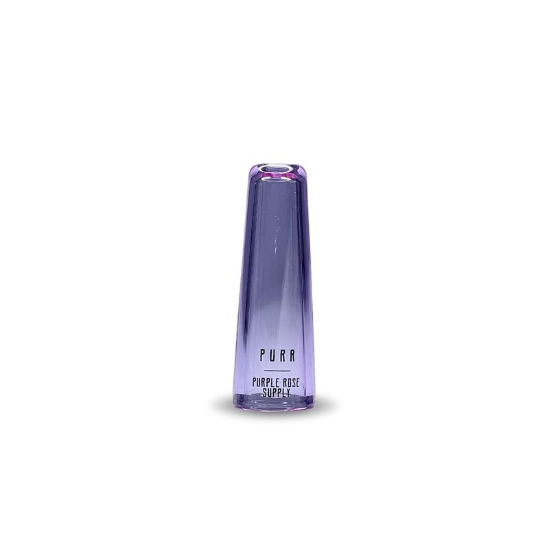 Purple Rose Supply Small Glass Mouthpiece – 2" Reusable Borosilicate Insert – Wide Fit (~13.5mm) – Durable, High-Flow Glass Piece – Easy to Clean & Reuse