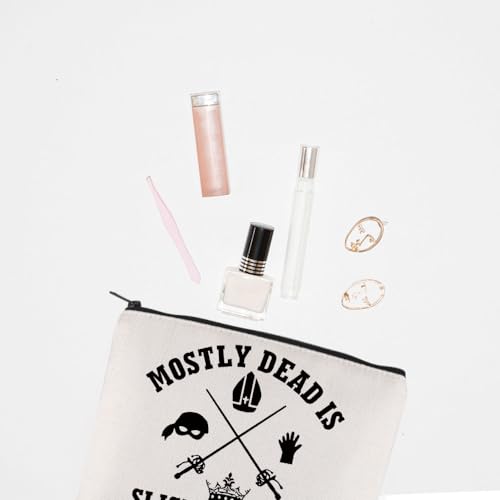 TGBJE Bride 1987 Gifts Movie Fans Merchandise Mostly Dead Is Slightly Alive Makeup Bag Movie Inspired Zipper Pouch (Mostly Dead bag)