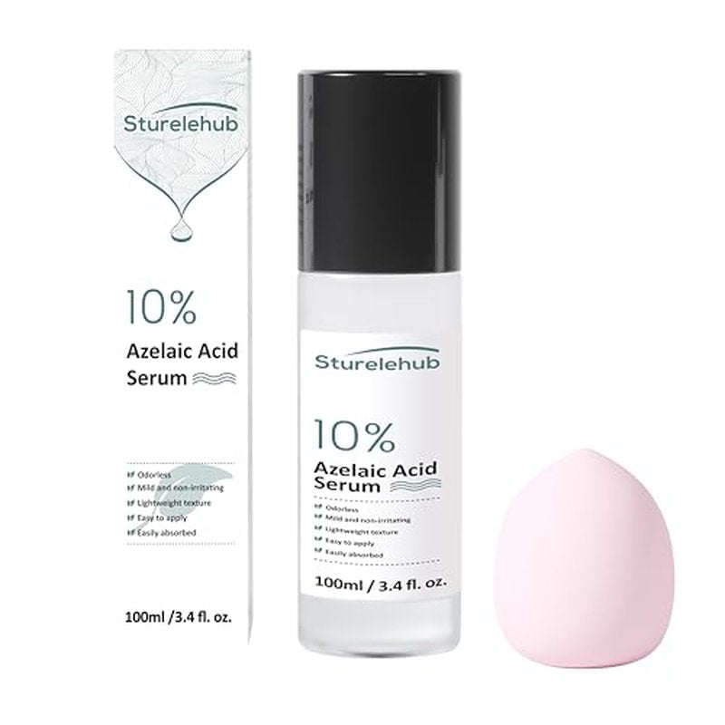 Azelaic Acid 10% Serum, 3.4 fl. oz. / 100ml, Azelaic-Acid-Serum For Reducing Facial Redness And Face