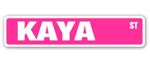Kaya Street Sign Childrens Name Room Sign | Indoor/Outdoor | 18" Wide