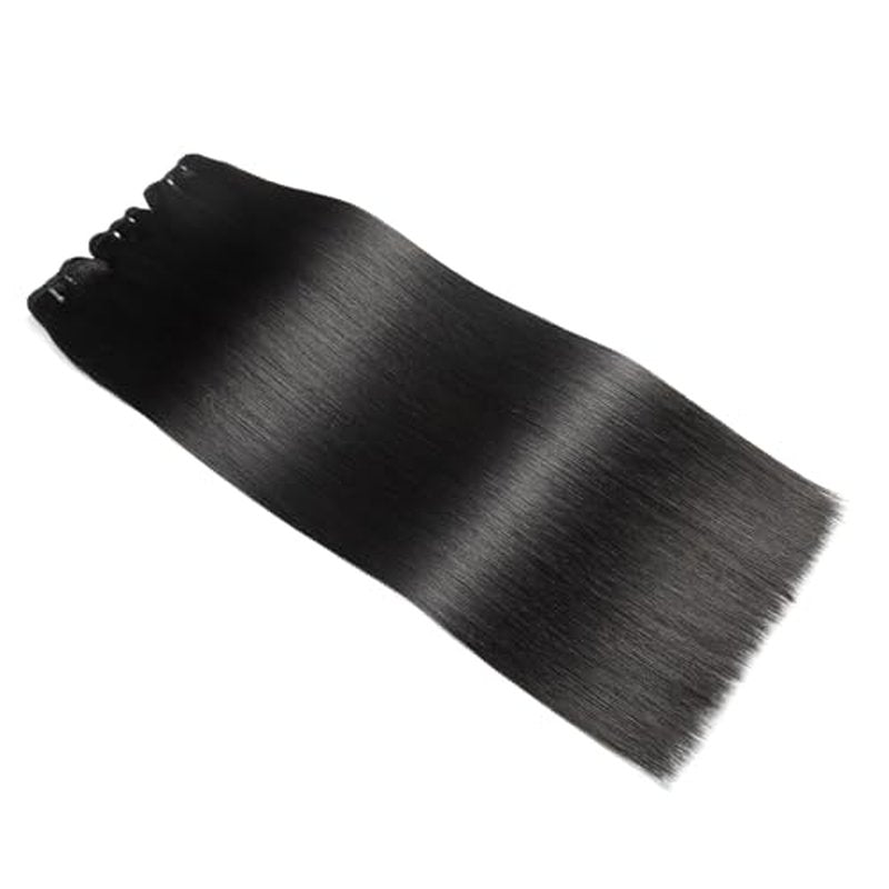 Human Hair Bundles 20 22 24 Inch Straight Bundles Human Hair 100% Brazilian Hair Extensions Quick Weave Raw Natural Black