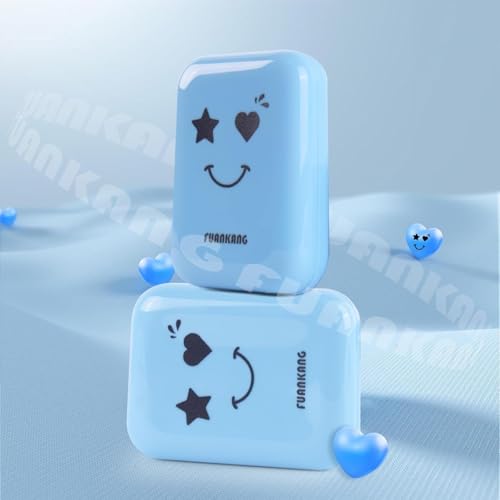 Pimple Patches for Face Hydrocolloid Covers, Yellow green Patches, laser heart-shaped patches , With a mirror case for travel (Large size, 104 Count)