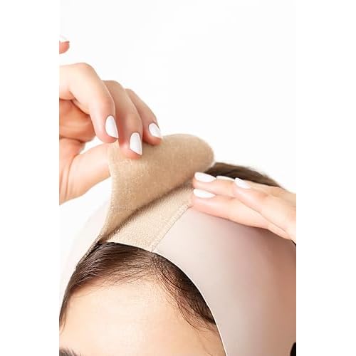 Sonryse MAC32VE Post Surgery Chin Lift After Lipo Compression Chin Support Garment Post Surgical Facial Beige M