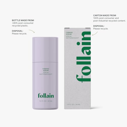 Follain Anti-Aging Firming Serum for All Skin Types | 1% Bakuchiol, Niacinamide, 2% Peptide Complex - Clean Beauty, Retinol-Alternative, Reduce Wrinkles + Smooth Fine Lines - Vegan & Cruelty-Free