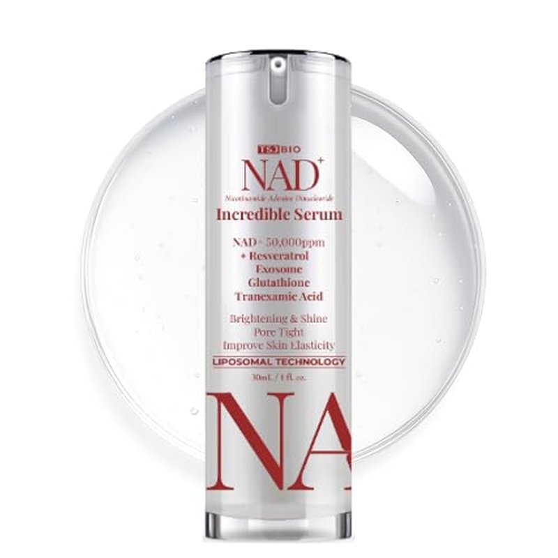 NAD+ Brilliant Brightening Serum - Advanced Formula with NAD+ 50,000PPM, Resveratrol, Exosomes, Glutathione & Tranexamic Acid