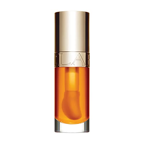 Clarins Lip Comfort Oil | Hydrating, Nourishing and Moisturizing Lip Oil | Sheer, High Shine Finish | Soothes, Comforts and Protects Lips | Visibly Plumps | 93% Natural Ingredients | 0.2 Ounces