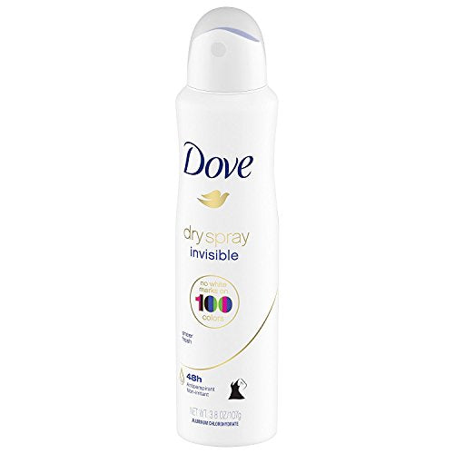 Dove Dry Spray Antiperspirant - Invisible - Sheer Fresh - Net Wt. 3.8 OZ (107 g) Per Can - Pack of 3 Cans