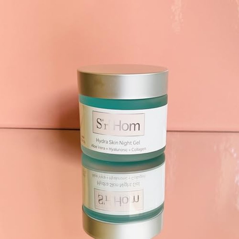 Hydra Skin Night Gel, Aloe Vera with Hyaluronic Acid and Collagen, Hydrating Face Moisturizer