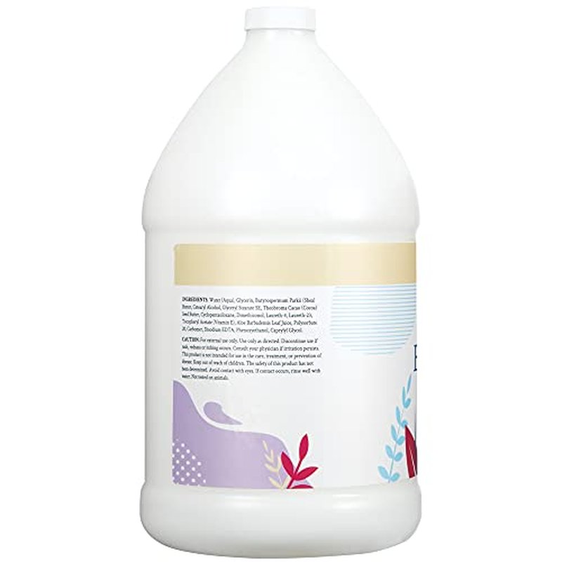 Ginger Lily Farms Botanicals Soothing Butter Lotion for Dry, Sensitive Skin, 100% Vegan & Cruelty-Free, Fragrance Free, 1 Gallon Refill (Pack of 4)