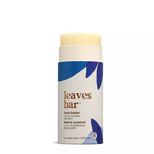 ATTITUDE Body Butter, Natural Origin, Deeply Nourishes & Retains Moisture, Shea & Cocoa Butters, EWG Verified, All skin types, Vegan, Sea Salt, 2.87 Fl Oz